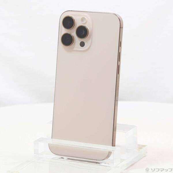【中古】Apple(アップル) iPhone16 Pro Max 512GB デザートチタニウム MYWN3J／A SIMフリー 【297-ud】