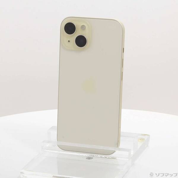 【中古】Apple(アップル) iPhone15 128GB イエロー MTMK3J／A SIMフリー 【368-ud】
