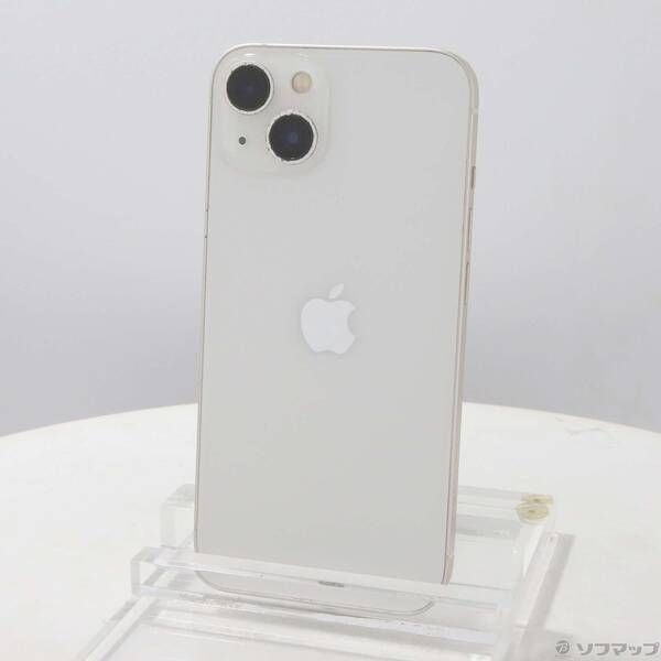 【中古】Apple(アップル) iPhone13 128GB スターライト MLND3J／A SIMフリー 【368-ud】