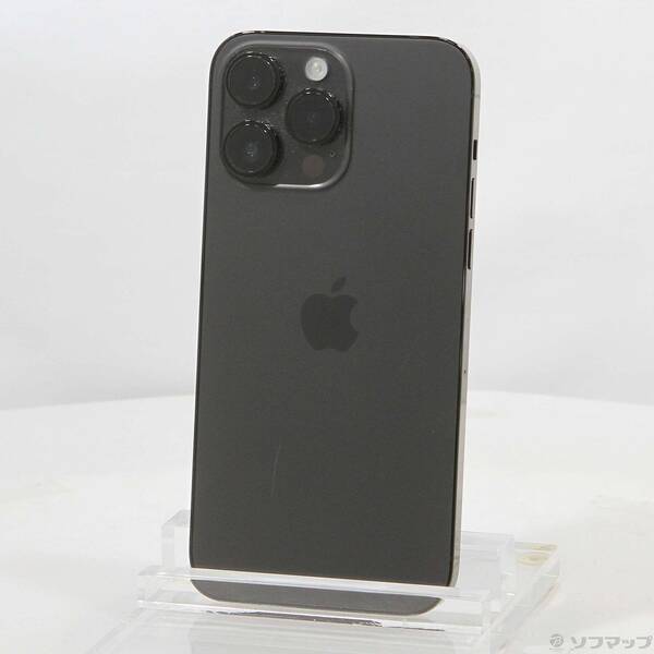 【中古】Apple(アップル) iPhone14 Pro Max 128GB 空白文字黒いこと MQ963J／A SIM無償性 【344-ud】
