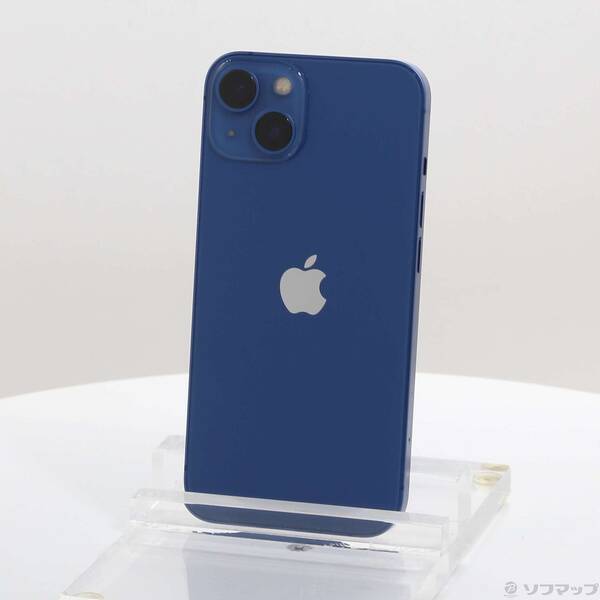 【中古】Apple(アップル) iPhone13 128GB ブルー MLNG3J／A SIMフリー 〔ネットワーク利用制限▲〕 【305-ud】