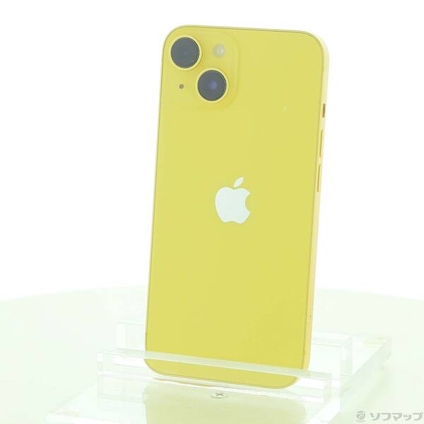 【中古】Apple(アップル) iPhone14 128GB イエロー MR3Q3J／A SIMフリー 【371-ud】