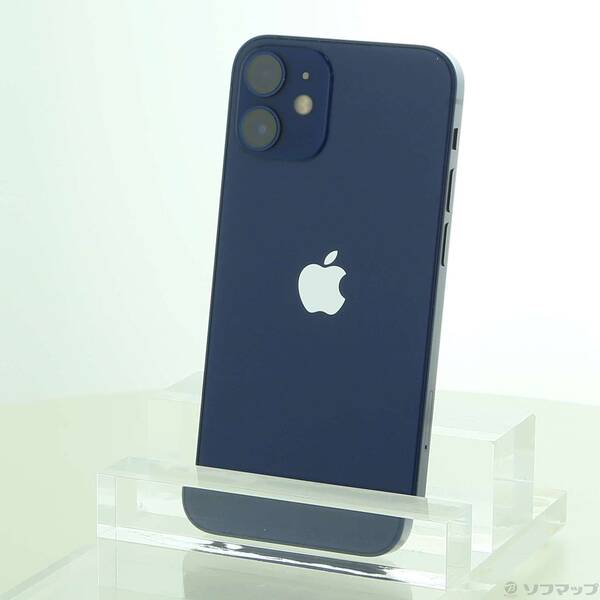 【中古】Apple(アップル) iPhone12 mini 128GB ブルー MGDP3J／A SIMフリー 【305-ud】