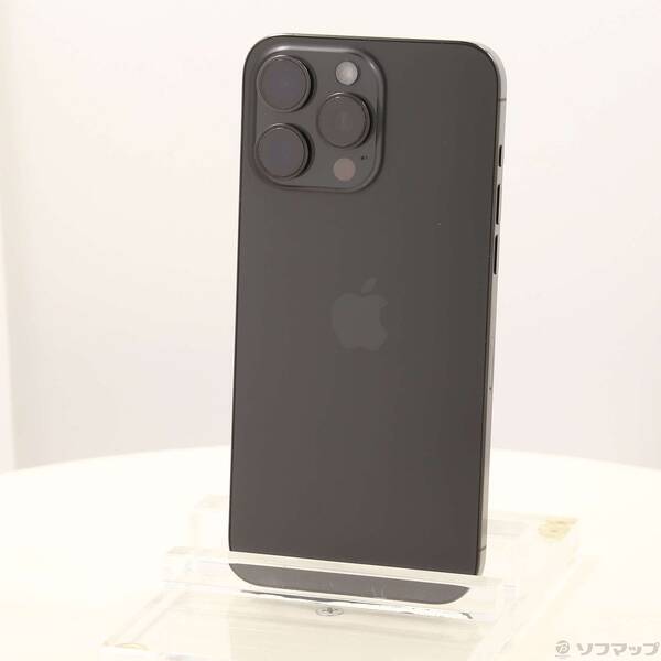 【中古】Apple(アップル) iPhone15 Pro Max 256GB ブラックチタニウム MU6P3J／A SIMフリー 【377-ud】