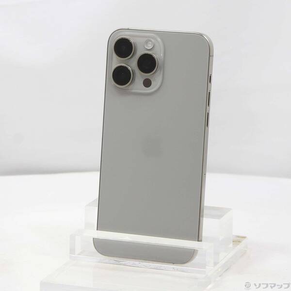 【中古】Apple(アップル) iPhone15 Pro Max 512GB ナチュラルチタニウム MU6W3J/A SIMフリー 【251-ud】