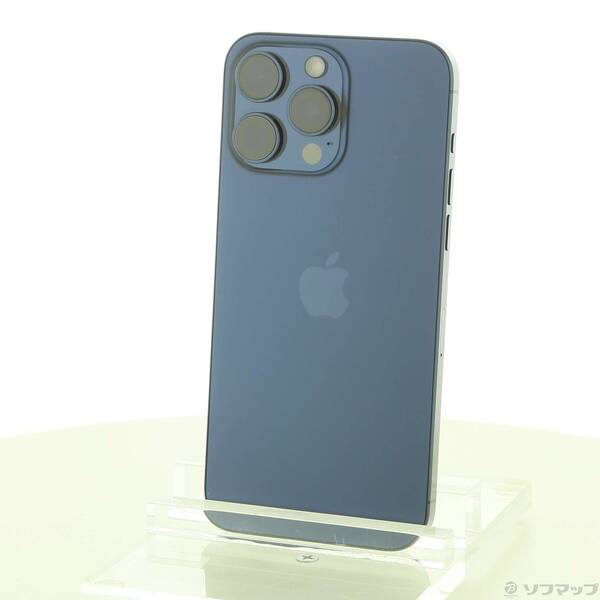 【中古】Apple(アップル) iPhone15 Pro Max 256GB ブルーチタニウム MU6T3J／A SIMフリー 【368-ud】