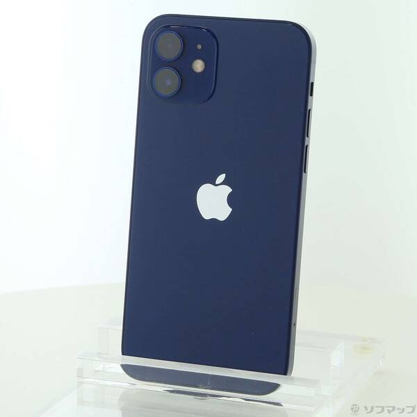 【中古】Apple(アップル) iPhone12 64GB ブルー MGHR3J／A SIMフリー 【269-ud】
