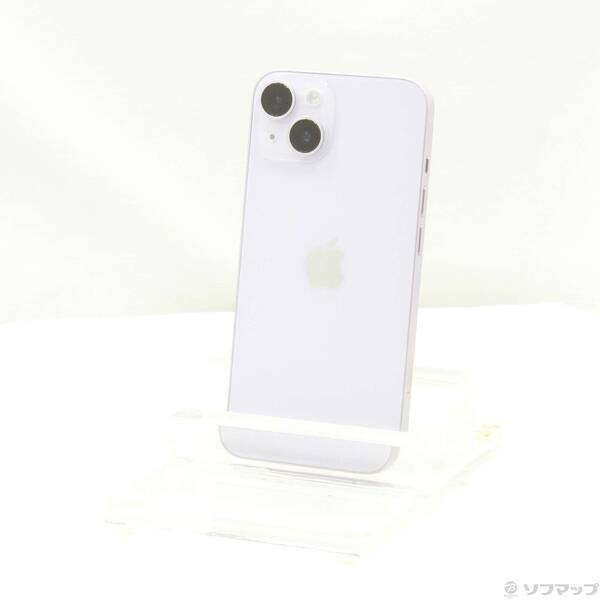 【中古】Apple(アップル) iPhone14 128GB パープル MPUY3J／A SIMフリー 【344-ud】