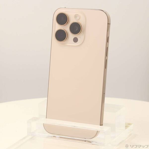 【中古】Apple(アップル) iPhone16 Pro 256GB デザートチタニウム MYN23J／A SIMフリー 【269-ud】