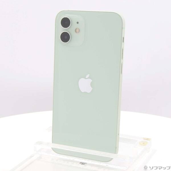 【中古】Apple(アップル) iPhone12 64GB グリーン MGHT3J／A SIMフリー 【348-ud】