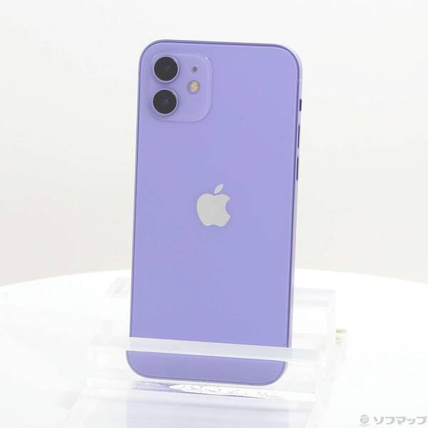 【中古】Apple(アップル) iPhone12 64GB パープル MJNH3J／A SIMフリー 【295-ud】