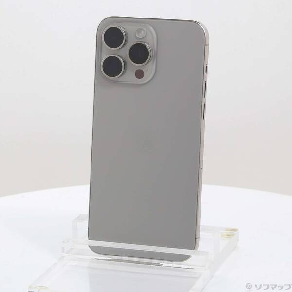 【中古】Apple(アップル) iPhone15 Pro Max 512GB ナチュラルチタニウム MU6W3J／A SIMフリー 【377-ud】