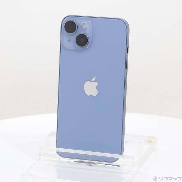 【中古】Apple(アップル) iPhone14 128GB ブルー MPVJ3J／A SIMフリー 【305-ud】