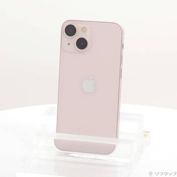 【中古】Apple(アップル) iPhone13 mini 256GB ピンク MLJL3J／A SIMフリー 【344-ud】