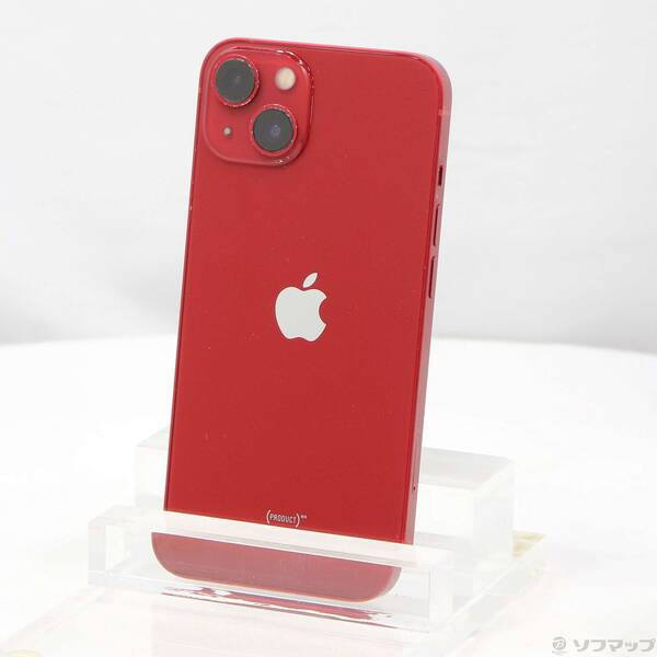 【中古】Apple(アップル) iPhone13 128GB プロダクトレッド MLNF3J／A SIMフリー 〔ネットワーク利用制限▲〕 【247-ud】