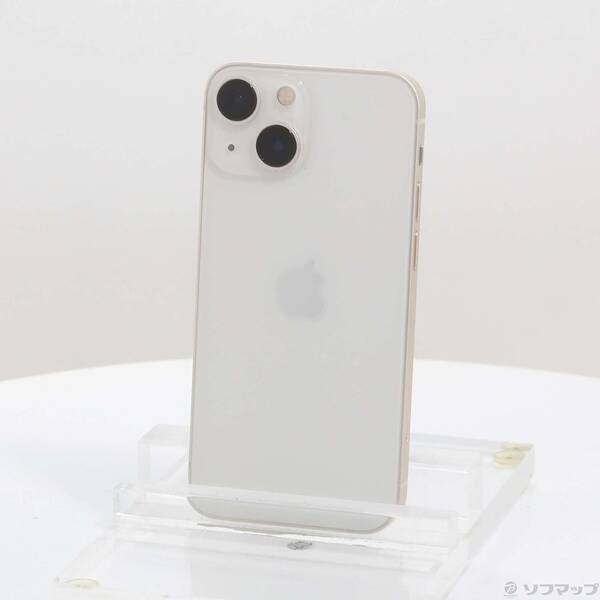 【中古】Apple(アップル) iPhone13 mini 128GB スターライト MLJE3J／A SIMフリー 【295-ud】