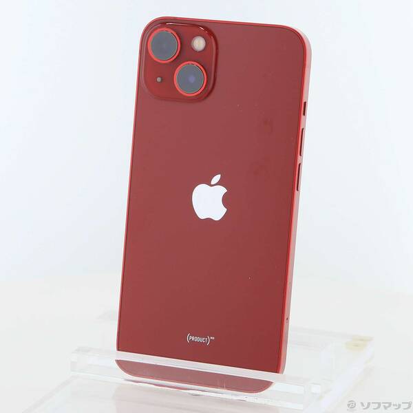 【中古】Apple(アップル) iPhone13 128GB プロダクトレッド MLNF3J／A SIMフリー 【196-ud】