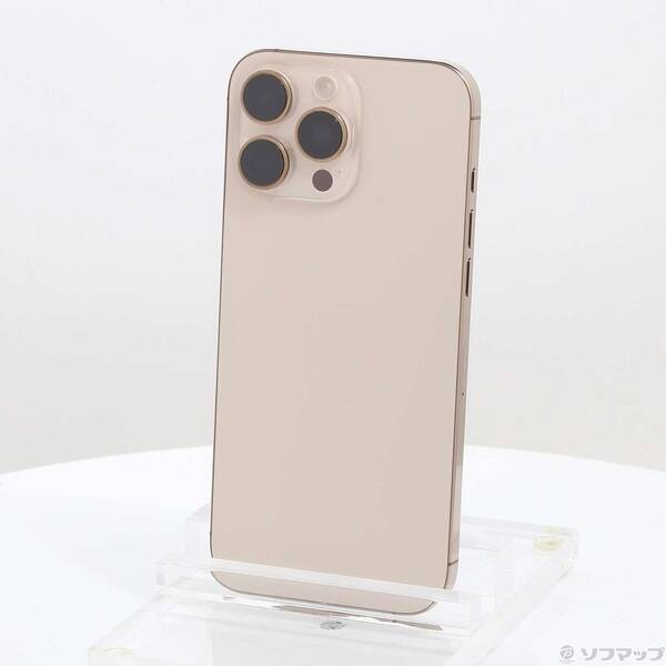 【中古】Apple(アップル) iPhone16 Pro Max 512GB デザートチタニウム MYWN3J／A SIMフリー 【377-ud】