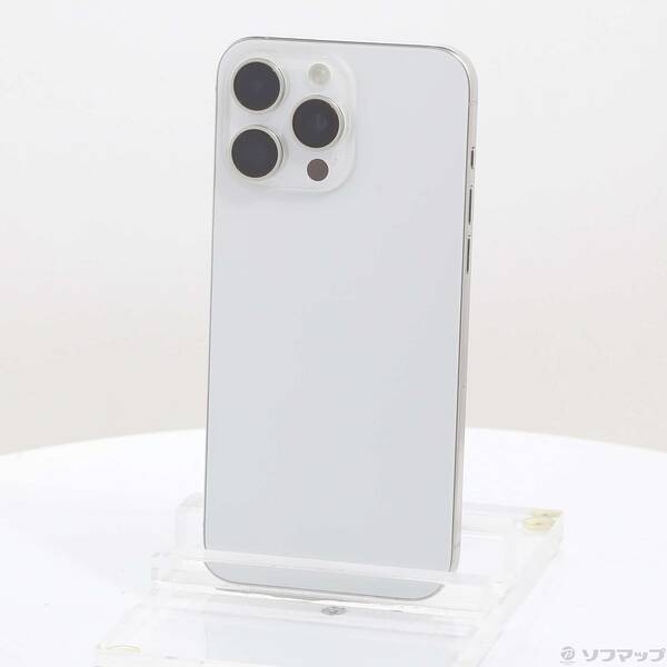 【中古】Apple(アップル) iPhone15 Pro Max 1TB ホワイトチタニウム MU703J／A SIMフリー 【198-ud】