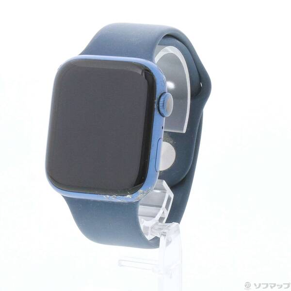 【中古】Apple(アップル) Apple Watch Series 7 GPS 45mm ブルーアルミニウムケース アビスブルースポーツバンド 【258-ud】｜ソフマップ中古専門店