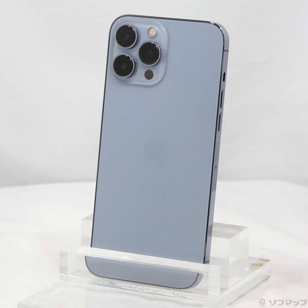【中古】Apple(アップル) iPhone13 Pro Max 128GB シエラブルー MLJ73J／A SIMフリー 【269-ud】