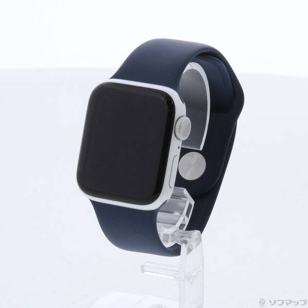 【中古】Apple(アップル) Apple Watch Series 6 GPS 40mm シルバーアルミニウムケース ディープネイビースポーツバンド 【352-ud】