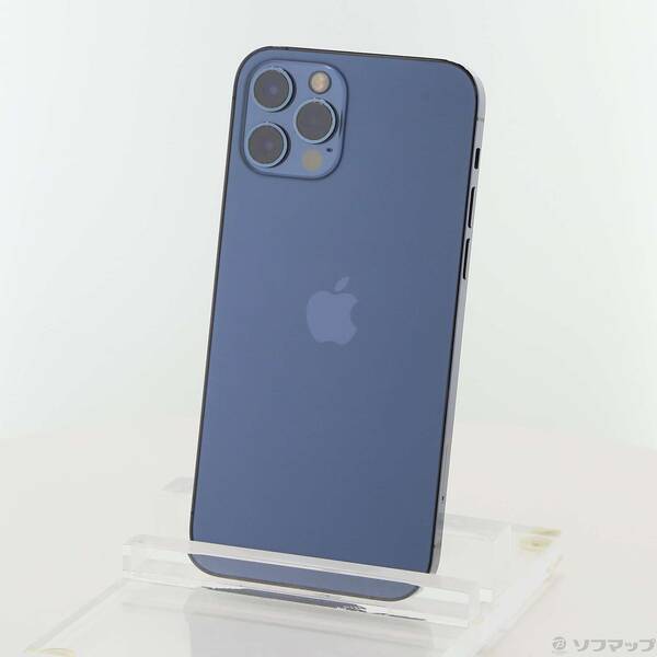 【中古】Apple(アップル) iPhone12 Pro 256GB パシフィックブルー MGMD3J／A SIMフリー 【368-ud】