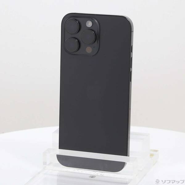 【中古】Apple(アップル) iPhone16 Pro Max 1TB ブラックチタニウム MYWQ3J／A SIMフリー 【344-ud】