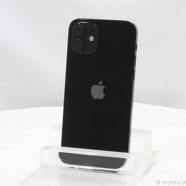 【中古】Apple(アップル) iPhone12 128GB ブラック MGHU3J／A SIMフリー 【344-ud】