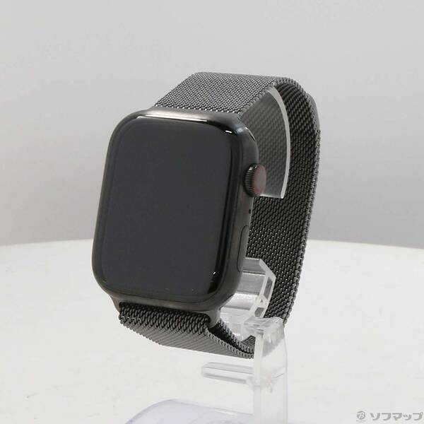 【中古】Apple(アップル) Apple Watch Series 7 GPS + Cellular 45mm スペースブラックチタニウムケース グレイスポーツバンド 【269-ud】