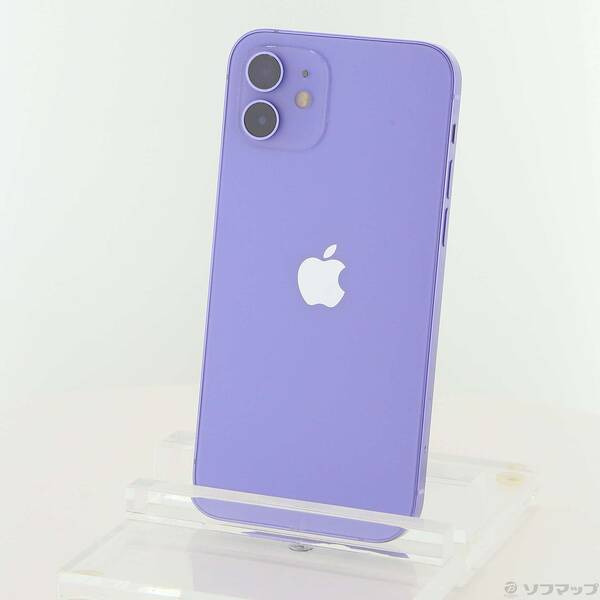 【中古】Apple(アップル) iPhone12 128GB パープル MJNJ3J／A SIMフリー 【368-ud】 30,991円