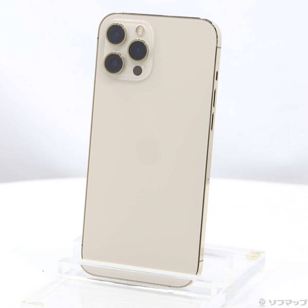 【中古】Apple(アップル) iPhone12 Pro Max 256GB ゴールド MGD13J／A SIMフリー 【344-ud】