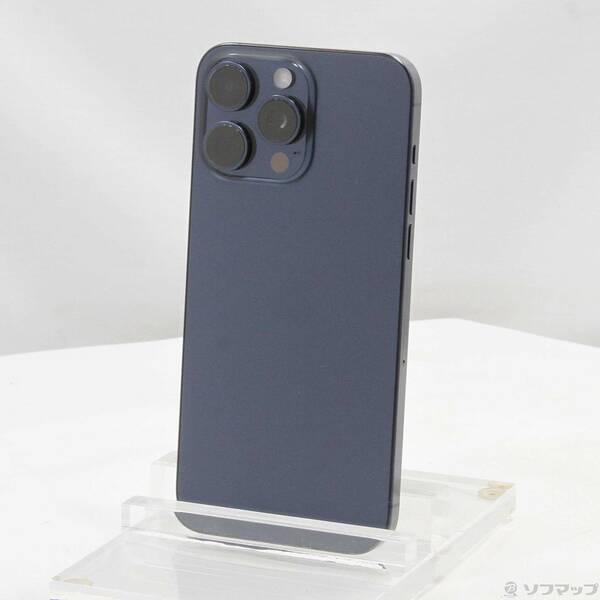 【中古】Apple(アップル) iPhone15 Pro Max 1TB ブルーチタニウム MU723J／A SIMフリー 【295-ud】
