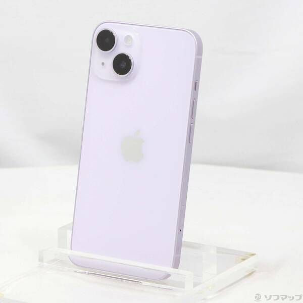 【中古】Apple(アップル) iPhone14 128GB パープル MPUY3J／A SIMフリー 【295-ud】
