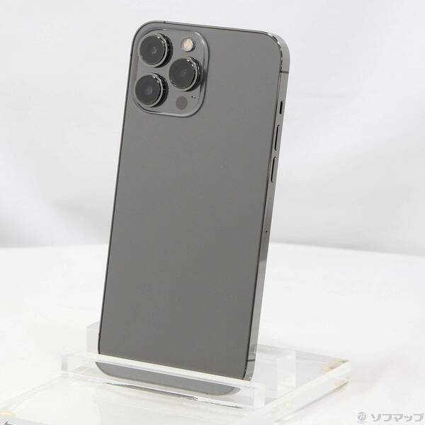【中古】Apple(アップル) iPhone13 Pro Max 128GB グラファイト MLJ43J／A SIMフリー 【377-ud】