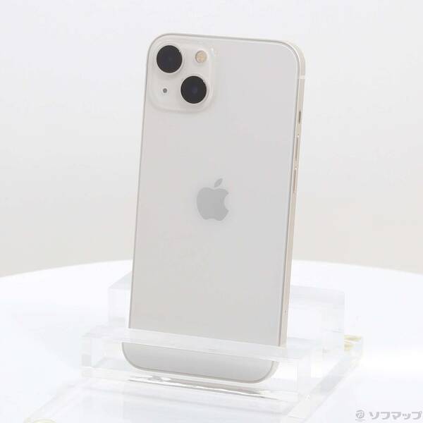 【中古】Apple(アップル) iPhone13 128GB スターライト MLND3J／A SIMフリー 【368-ud】