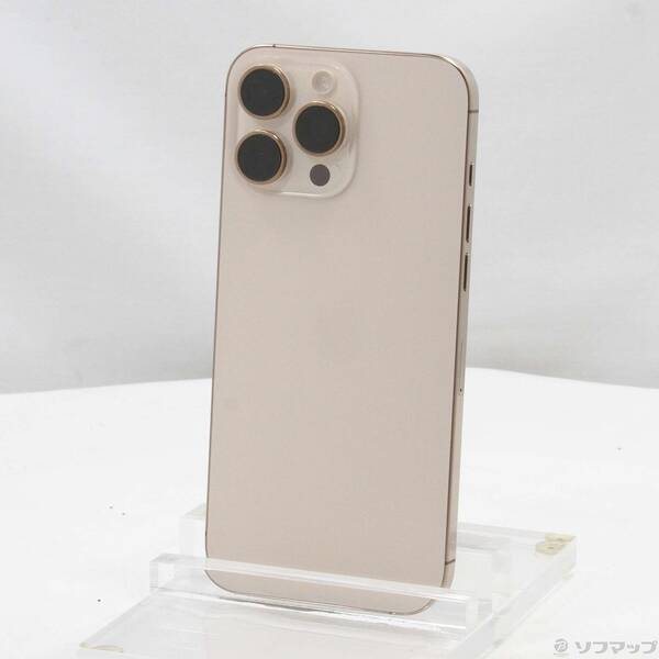 【中古】Apple(アップル) iPhone16 Pro Max 512GB デザートチタニウム MYWN3J／A SIMフリー 【344-ud】