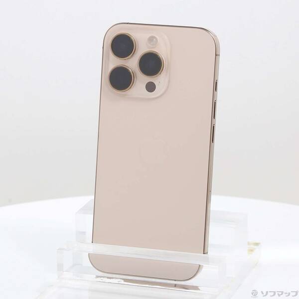 【中古】Apple(アップル) iPhone16 Pro 256GB デザートチタニウム MYN23J／A SIMフリー 【377-ud】