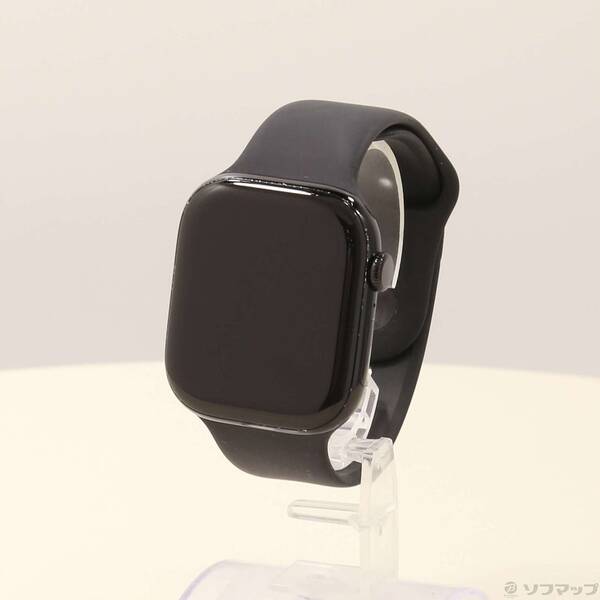 【中古】Apple(アップル) Apple Watch Series 10 GPS 46mm ジェットブラックアルミニウムケース ブラックスポーツバンド 【198-ud】