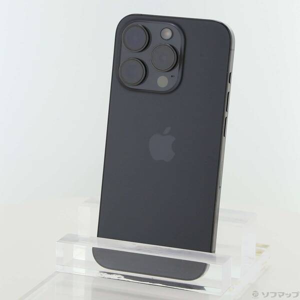 【中古】Apple(アップル) iPhone15 Pro 128GB ブラックチタニウム MTU73J／A SIMフリー 【269-ud】