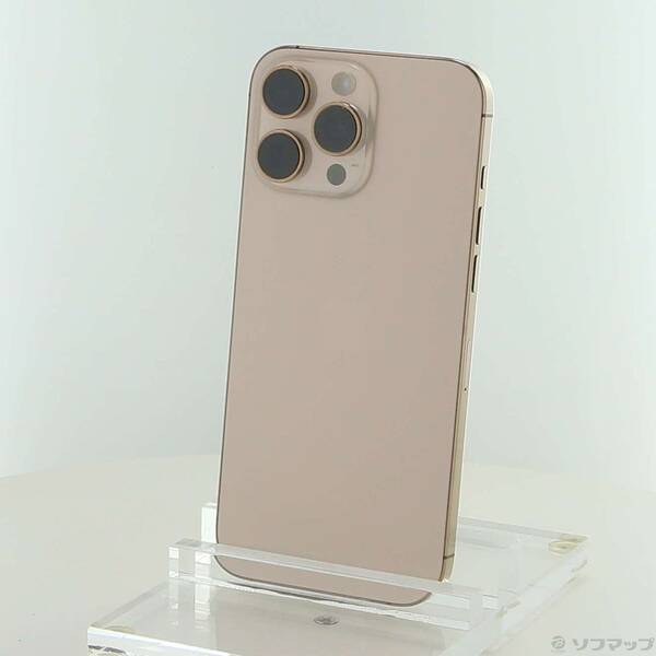 【中古】Apple(アップル) iPhone16 Pro Max 256GB デザートチタニウム 3N530J／A SIMフリー 【258-ud】