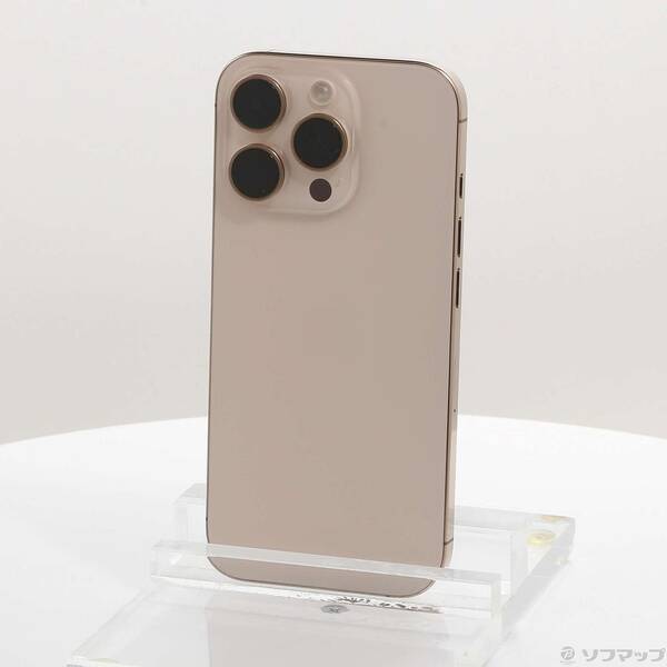 【中古】Apple(アップル) iPhone16 Pro 256GB デザートチタニウム MYN23J／A SIMフリー 【276-ud】