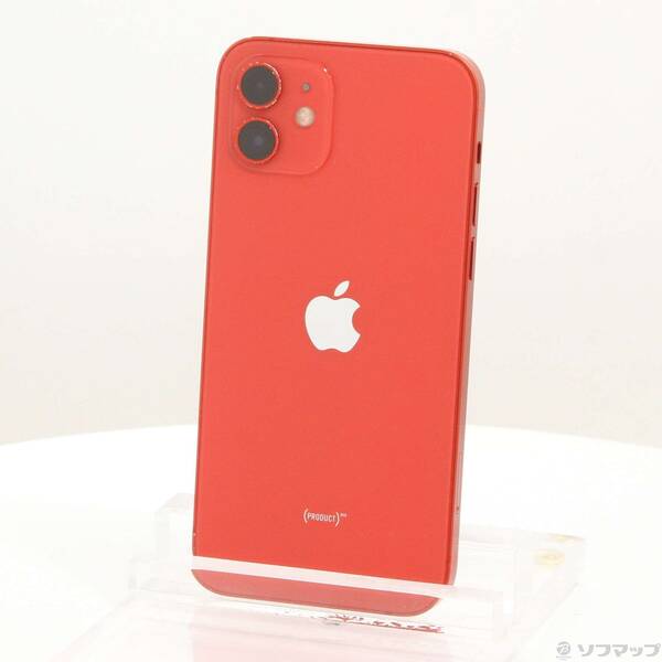 【中古】Apple(アップル) iPhone12 64GB プロダクトレッド MGHQ3J／A SIMフリー 【377-ud】