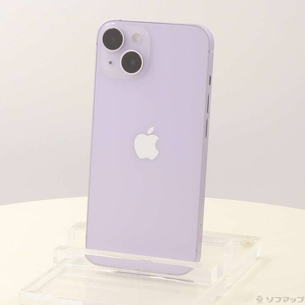 【中古】Apple(アップル) iPhone14 256GB パープル MPW93J／A SIMフリー 【297-ud】
