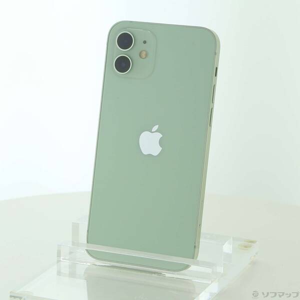 【中古】Apple(アップル) iPhone12 128GB グリーン MGHY3J／A SIMフリー 【251-ud】