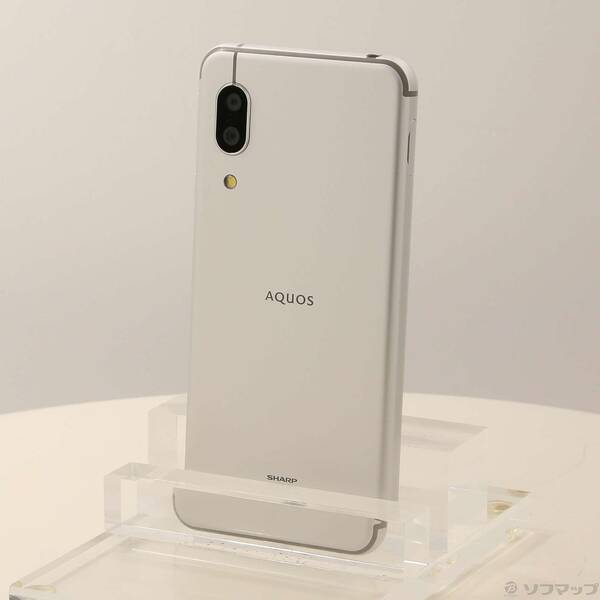 AQUOS sense3 plus サウンド ホワイト 64 GB au おまけ　※６月１１日以降のお渡し　SHV46 ムスビー｜AQUOS sense3 plus サウンド SHV46 au ホワイト c14575