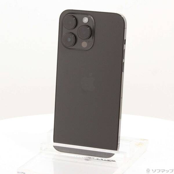 【中古】Apple(アップル) iPhone14 Pro Max 128GB 空白文字黒いこと MQ963J／A SIM無償性 【348-ud】