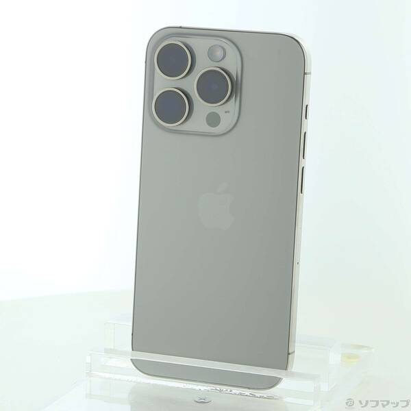 【中古】Apple(アップル) iPhone15 Pro 128GB ナチュラルチタニウム MTU93J／A SIMフリー 【196-ud】
