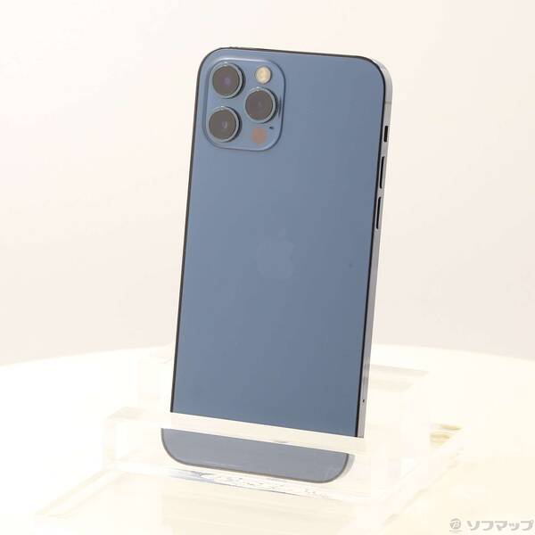 【中古】Apple(アップル) iPhone12 Pro 128GB パシフィックブルー MGM83J／A SIMフリー 【196-ud】