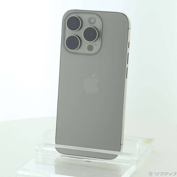 【中古】Apple(アップル) iPhone15 Pro 128GB ナチュラルチタニウム MTU93J／A SIMフリー 【377-ud】